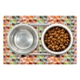 thumbnail image 1 of Geometric Pet Mat for Food and Water, Abstract Cubes Isometric Hexagonal Shaped Pattern Colorful Retro Design Print, Non-Slip Rubber Mat for Dogs and Cats, 18" X 12", by Ambesonne, 1 of 1