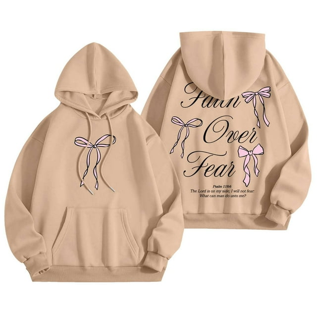 Chandails à Capuchon pour Femmes Chandails en Molleton Graphiques Vintage Chandails en Molleton Tendance Vêtements Preppy Chandails en Molleton à Manches Longues