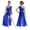 Royal Blue, variant on Girls Lyrical Dance Dress Modern Contemporary Glitter Rhinestone Chiffon Maxi Skirt Leotard Dancewear Purple 14