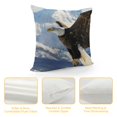 thumbnail image 4 of Facannap Symbolism Short Plush Pillowcase 1 Piece Set Square Winter Aesthetic Decorative for Living Room Bedroom Outdoor Garden Sofa Decoration 1PC 18x18in, 4 of 5