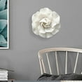 thumbnail image 6 of Ceramic Flowers Wall Decoration Wall Hanging Art Decor Handmade Ornament for Bedroom Living Room Home Farmhouse Hallway Room Camellia 7cm, 6 of 7