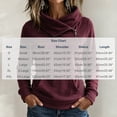 thumbnail image 3 of Shihyeh Women's Cowl Neck Hooded Sweatshirt Long Sleeve Front Pocket Casual Warm Top for Women, 3 of 6