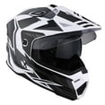 thumbnail image 7 of 1Storm Dual Sport Motorcycle Motocross Off Road Full Face Helmet HF802 Dual Visor Storm Force Black, 7 of 7