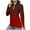 B0919003-Red, variant on SwiftWear Women's Long Sleeve Golf Shirts, Quarter Zip Pullover Athletic Workout Running Tops Solid Color L