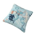 thumbnail image 3 of YFYANG Square Decorative Throw Pillow Case (Without Pillow Insert), Blue Vintage Floral Texture Bedroom Sofa Car Cushion Cover, 12"x12", 3 of 9