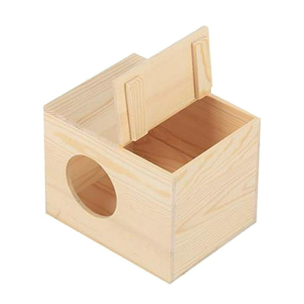 Madera de nido, Ventana para loros, Caja de cría, Alimentación para nidos de pájaros, Izquierda Burlywood
