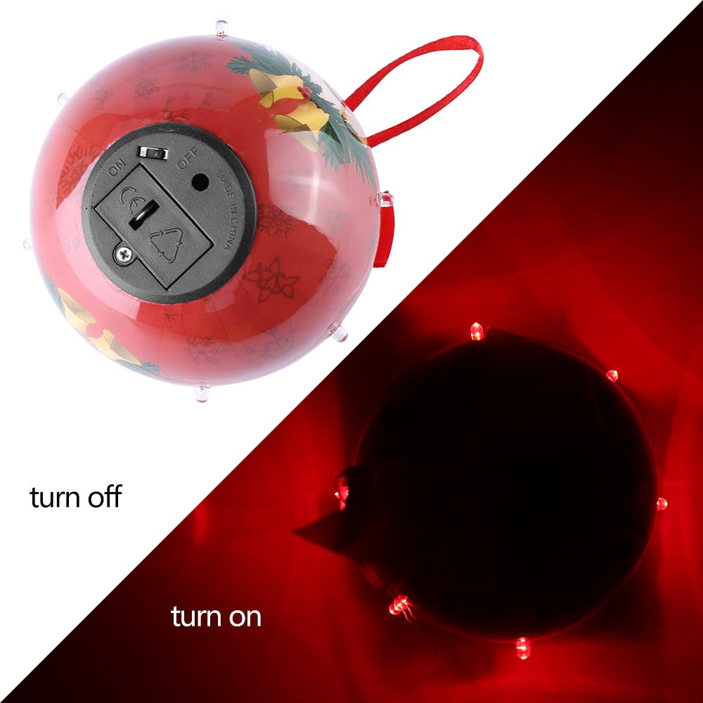 Dog Collection Twinkling Lights Christmas Ball Indoor Decorative Ornament