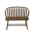 thumbnail image 3 of Contemporary Home Living Arched Back Bench with Armrest - 44" - Elm Brown, 3 of 7