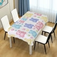 thumbnail image 4 of Yayeee Tablecloths 60" x 90" Rectangle Wrinkle Resistant Party Table Cover, Colorful Gummy Bears Pattern, 4 of 8