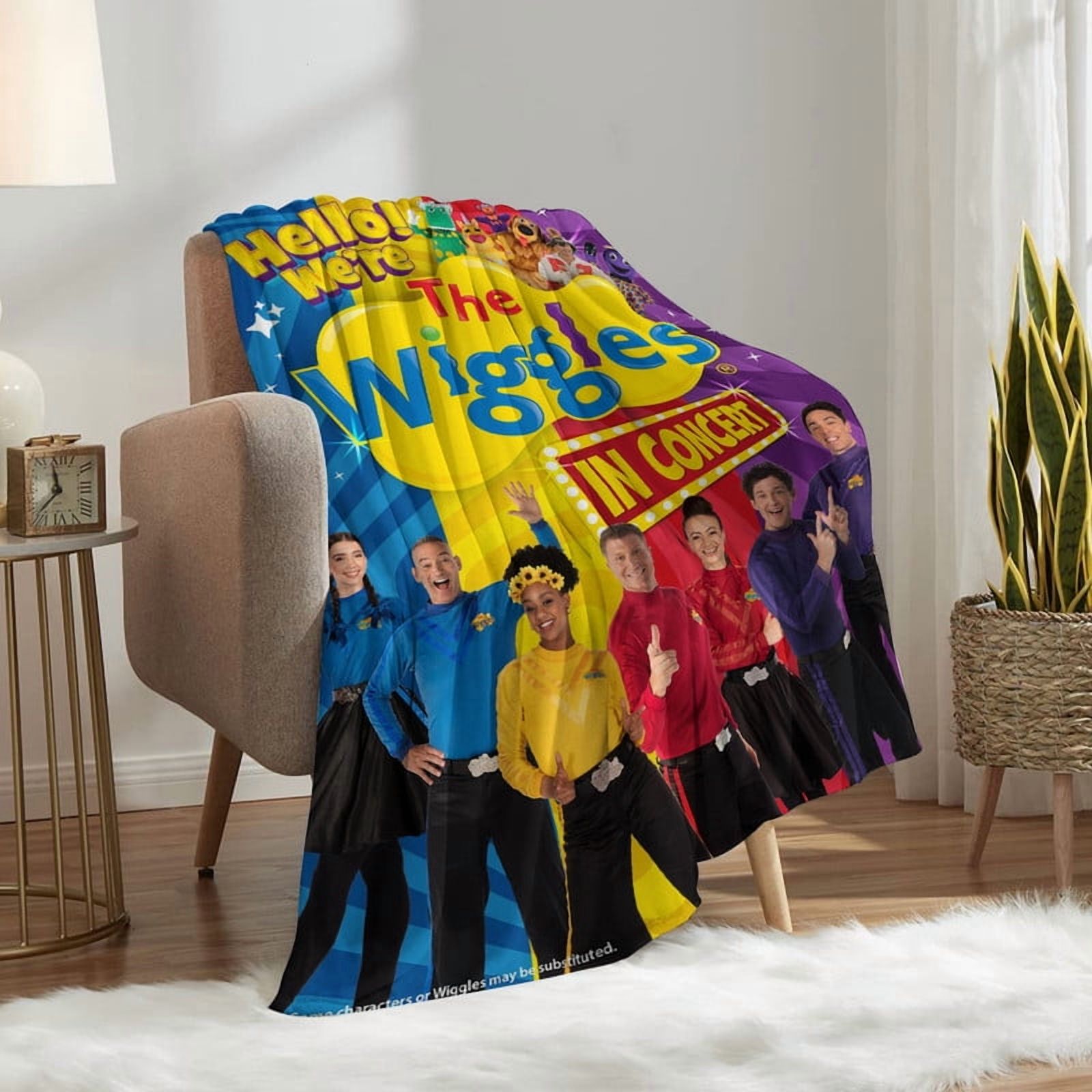 the wiggles Anti Pilling Flannel Blanket Gifts for Fans Lover Girls Boys Women Present Hoodie Him Bed 30"x40"