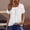 White, variant on Short Sleeve T-Shirts for Women Casual Square Neckline Shirts Polka Dots Print Pleated Oversized Tees Womens Unique Tops