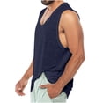 thumbnail image 1 of Hombres Casual Sólido Cuello Redondo Deportes Fitness Sin Mangas Camiseta Sin Mangas Camiseta Pompotops oipoqjl30332, 1 of 6