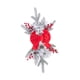 thumbnail image 5 of Guirnalda de lágrima con adornos artificiales navideños para puerta de entrada, pared, ventana, adorno colgante, guirnalda de escaleras para boda Lazo rojo de 60 cm, 5 of 9