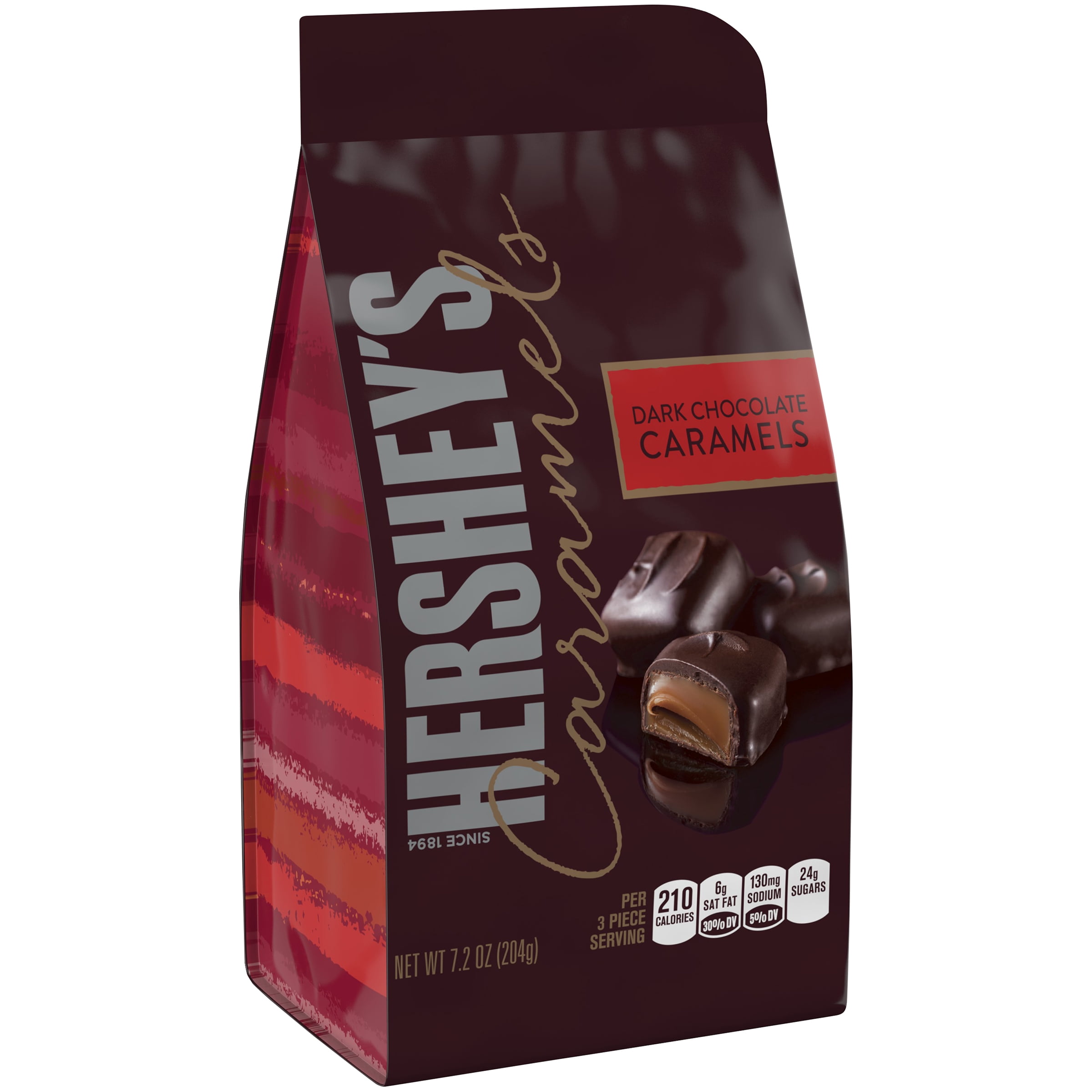 Hershey's Caramels Dark Chocolate Caramels 7 oz by Hershey Foods