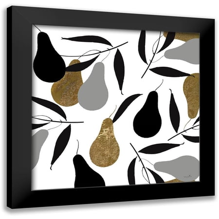 Sophie 6 12x12 Black Modern Framed Museum Art Print Titled - Au Pear White