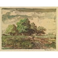 thumbnail image 2 of Théodore Rousseau 24x19 Black Ornate Framed Double Matted Museum Art Print Titled: Return from the Fields, 2 of 5