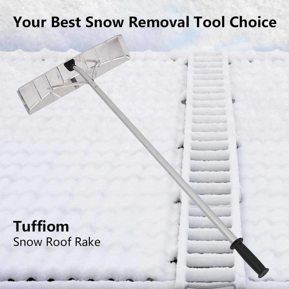 UBesGoo Roof Rake Snow Removal Tool Lightweight Extendable for Clearing