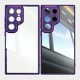 thumbnail image 2 of Dteck Clear Case for Samsung Galaxy S25 Ultra, Built-in Camera Lens Protector Case Non-Yellowing Shockproof Bumper Protective Shell Anti-Scratch Hard PC Back Cover,Darkpurple, 2 of 6