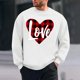 thumbnail image 1 of Ceisia Men Casual Fashion Print Round Neck Pullover Long Sleeve Sweatshirt Gift, 1 of 6