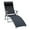 Black, variant on Outsunny Heavy-duty Adjustable Folding Reclining Chair Outdoor Sun Lounger - Set of 1, Cream