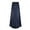 Blue, variant on Fsqjgq Women's Retro Long Jean Skirt Exposure Button Fly Wrap A Line Maxi Pleated Skirt Basic Versatile High Waist Denim Skirts