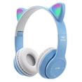 thumbnail image 1 of Gaming Headset Cat Ear Over-Ear Audífonos Stereo Bass para PC Teléfono (Azul) Ehuebsd Para estrenar, 1 of 7