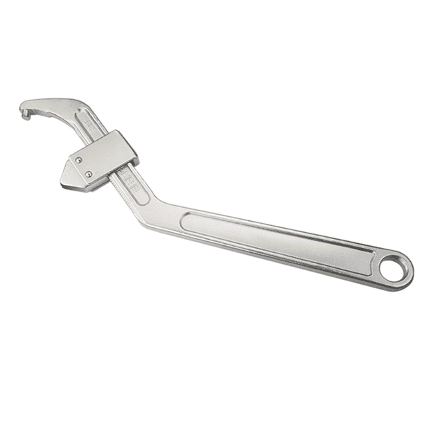 Llave Ajustable Tapa de Medidor de Agua Llave Especial Llave Dinamométrica Gancho de Orificio Lateral Llave para Tuercas Herramientas de Reparación