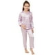 thumbnail image 1 of Conjunto de pijama de seda satinada para niños y niñas, ropa de dormir clásica, Top y pantalones de manga larga, venta al por mayor, D58, 1 of 4