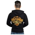 thumbnail image 2 of Harley-Davidson Men's Roam Shield Zip-Up Fleece Hooded Sweatshirt - Black (5XL), Harley Davidson, 2 of 2