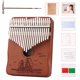 thumbnail image 3 of Piano de pulgar de 21 teclas instrumento Musical Mbira de madera maciza Piano de dedo portátil de África para niños principiantes y adultos, 3 of 9