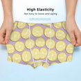 thumbnail image 3 of Yiaed Yellow Lemon Slices Print Boys' Boxer Briefs Cotton Casual Stretch Comfort Boys Boxers - Kids Boxer Briefs Underwear for Boys (6-18)-Medium, 3 of 5