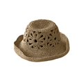thumbnail image 4 of Women Floral Hollow Sun Hat Wide Brim Breathable Straw‑Knit Summer Beach Vacation UV‑Protection Sun‑Shade Hat, 4 of 4