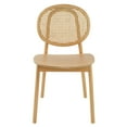 thumbnail image 2 of Beechwood and Rattan Dining Chair - Set of 2 - 19" x 23.5" x 33.5" - Beige, 2 of 10