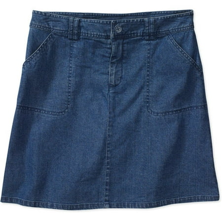 White Stag - White Stag - Women's Denim Skort - Walmart.com