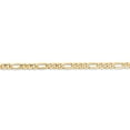 thumbnail image 3 of Leslie's Real 14kt Yellow Gold 3.25mm Flat Figaro Chain; 22 inch; Lobster Clasp; for Adults and Teens; for Women and Men, 3 of 5