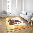 thumbnail image 4 of Welcome Fall Scottish Terrier Enjoys School Time Autumn Fall Leaves Indoor Rug Scottie Dog Lover Gifts Carpet Living Bed Room Sofa Home Decor - 02013, 4 of 5