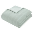 thumbnail image 4 of My Texas House Miray 3-Piece Green Stripe Cotton Jacquard Comforter Set, King, 4 of 6