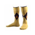 thumbnail image 4 of TeeHee Men's Golf Cotton Crew Socks 3-Pairs Assorted (Khaki), 4 of 5