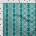 thumbnail image 2 of oneOone Silk Tabby Teal Green Fabric Geometric Ethnic Fabric For Sewing Printed Craft Fabric By The Yard 42 Inch Wide, 2 of 4