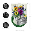 thumbnail image 2 of Evergreen Flag, Shaped Pansy Watering Can Garden Linen Flag, 18'' x 0.2'' inches, 2 of 5