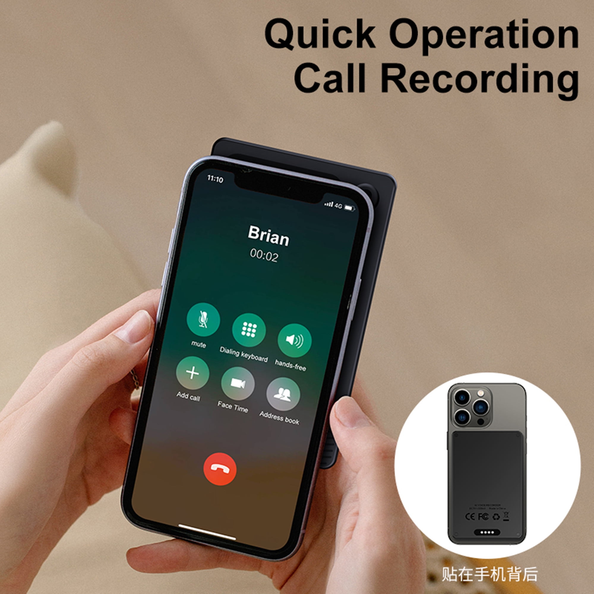 E EYAFA AI Smart Recorder Note Voice Recorder Transcribe & Summarize with 32GB Memory for Lectures/Meetings/Calls