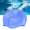 thumbnail image 3 of Unisex Swim  With Ear Protection,Comfortable Flexible Stretchable Silicone Swim Hat For Diving, 3 of 8