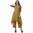 thumbnail image 2 of Moomaya Womens Kurti Kurta Pant Set Boat Neck Printed 2 Piece Dress Ethnic Wear, 2 of 6
