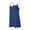 Blue, variant on Riecok Womens Linen Jumpsuit Shorts Sleeveless Spaghetti Strap One Piece Rompers Solid Beach Vacation Overalls