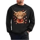thumbnail image 2 of Ceisia Men's Regular-Fit Crew-Neck Heart-Yak Printed Casual Sweatshirt Gift, 2 of 6