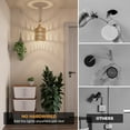 thumbnail image 7 of NookNova Wall Sconces Set of Two, Battery Operated Wall Sconce with Remote, Boho Rattan Wall Lighting with Rechargeable Bulbs, Wireless Swing Arm Woven Lantern Wall Light/Lamp for Bedroom Living Room, 7 of 7