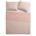thumbnail image 3 of VCNY Home Pink Gingham 3-Piece Adult Microfiber Quilt Set, King, 3 of 6