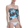 thumbnail image 4 of Bingfone Football Time Women's Sarong Swimsuit Cover Ups Bathing Suit Coverups Chiffon Beach Wrap Skirts, 4 of 7