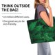 thumbnail image 2 of Balery Green Leave Fern Bolsa Tote Estilo Estético con Cremalleras, Bolsa de Hombro, Bolsa de Compras Grande y Plegable, 2 of 8