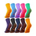 thumbnail image 1 of WAYAN 10 Pairs Non Slip Yoga Socks Anti Skid Sticky Grippers Sock Hospital Slipper Socks for Men Women Pilates Ballet Barre, 1 of 1